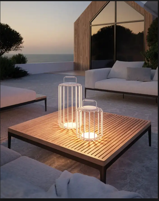 standing lamp beside single gray chair